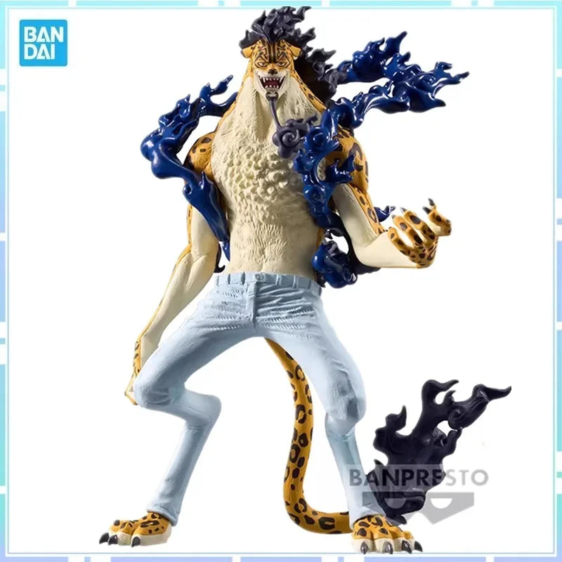 Bandai Original Banpresto Anime One Piece KOA King of Artist Rob Lucci Leopard PVC Actionfigur Modell Sammlerstück Geschenk