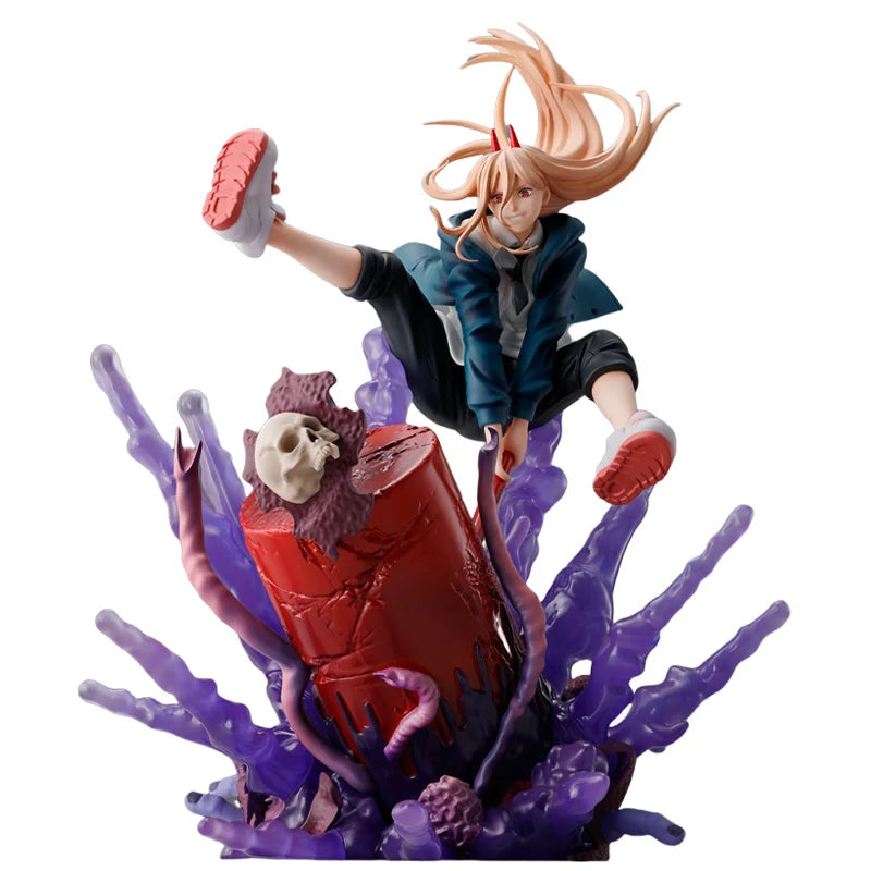Genuine Original Figuarts ZERO Power Chainsaw Man Anime Figure PVC 23CM Collectible Model Dolls Statuette Toys Ornament Gift