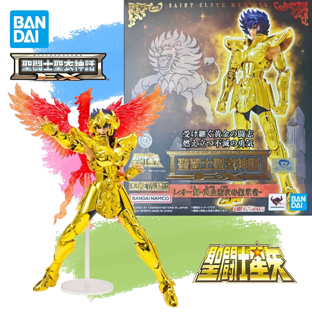 In Stock Genuine BANDAI Saint Garment Myth EX Saint Seiya Heir to the Golden Garment Leo Ikki Figure Anime Action Model Toy