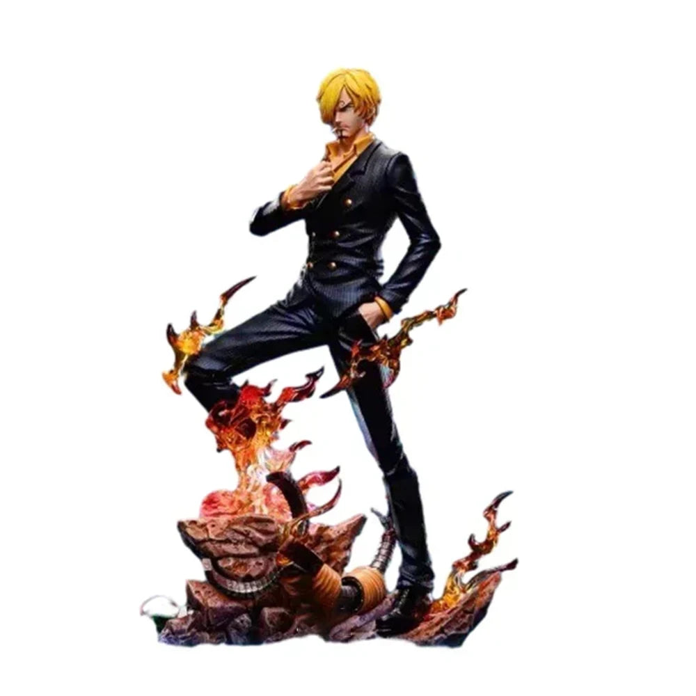 One Piece Gk Sanji Figures Sanji Luminous 27cm Anime Figure Statue Pvc Figurine Model Doll Decoration Collection Room Toys Gifts