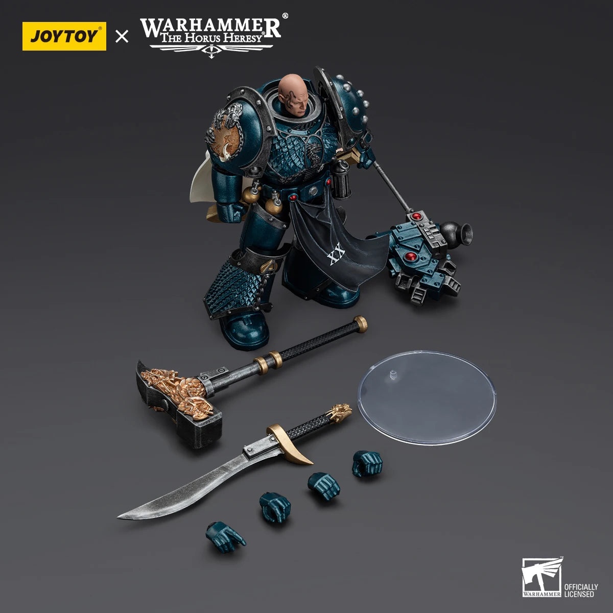 JOYTOY Warhammer 30K Alpha Legion Action Figure 1/18 Alpha Legion Alpharius Anime Figure Articulated Joints Collection Model Toy