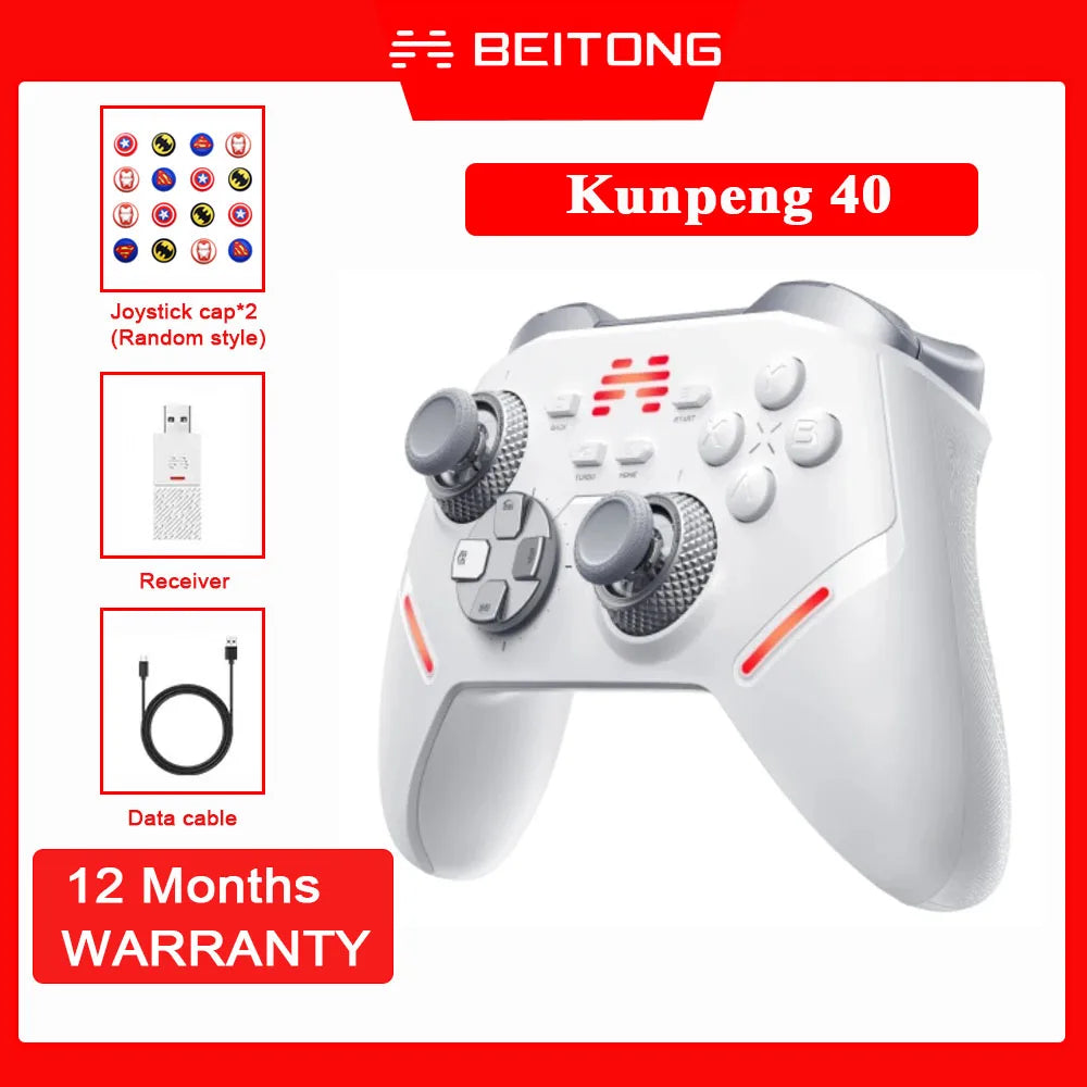 BEITONG Kunpeng 20 40 KP20 KP40 Wireless Game Controller TMR Joysticks Hall Effect Triggers Gamepad for PC/Switch/IOS/Android