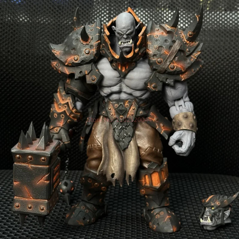 Оригинален комплект играчки Greyknight Wow Orc No.05 Magma Forgemaster Guardian Of The Horde в мащаб 1/10, сив рицар, коледни подаръци