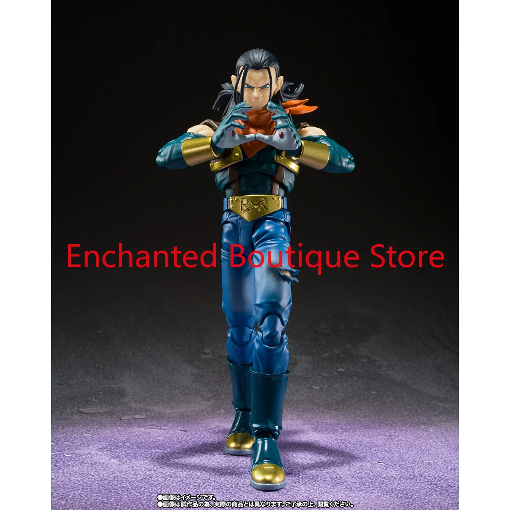 Bandai Original S.H.Figuarts SHF Dragon ball GT Super Android 17 Figure Model Toy