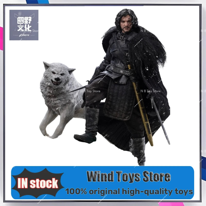 Coming Soon 1/12 Fondjoy Yuanye X Kongling Toys GoT Jon Snow Collectible Action Figure Cloth Model Ornament Gift