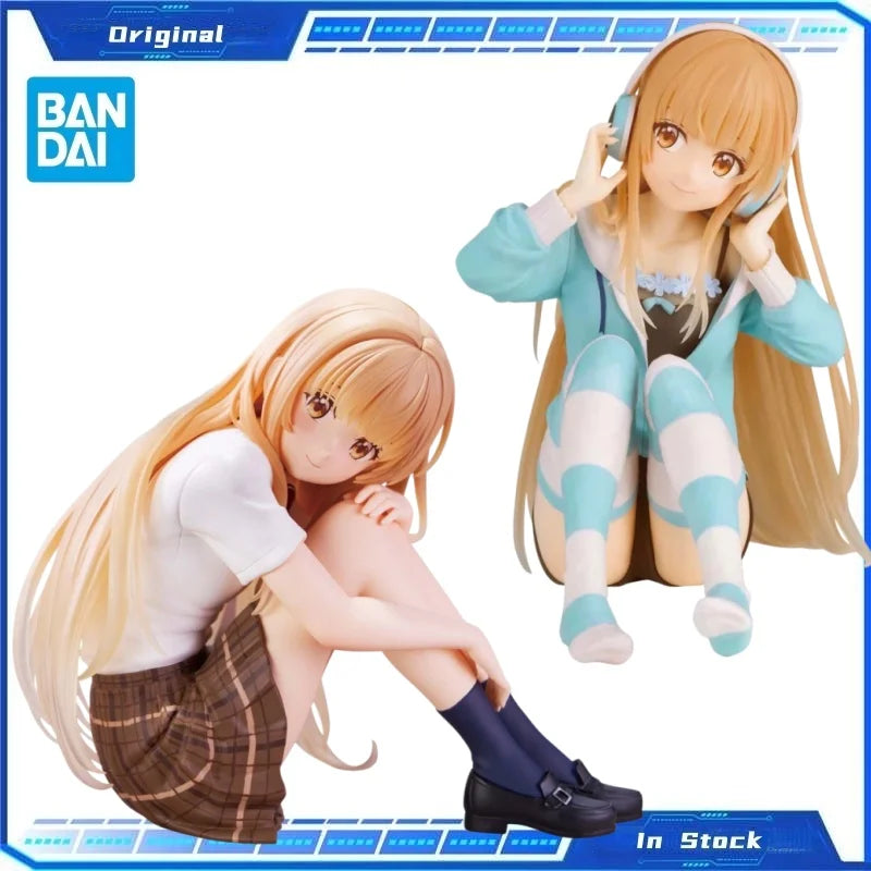 Original BANDAI The Angel Next Door Spoils Me Rotten Shiina Mahiru Hand Figure Model Anime Character Ornament Gift Collection