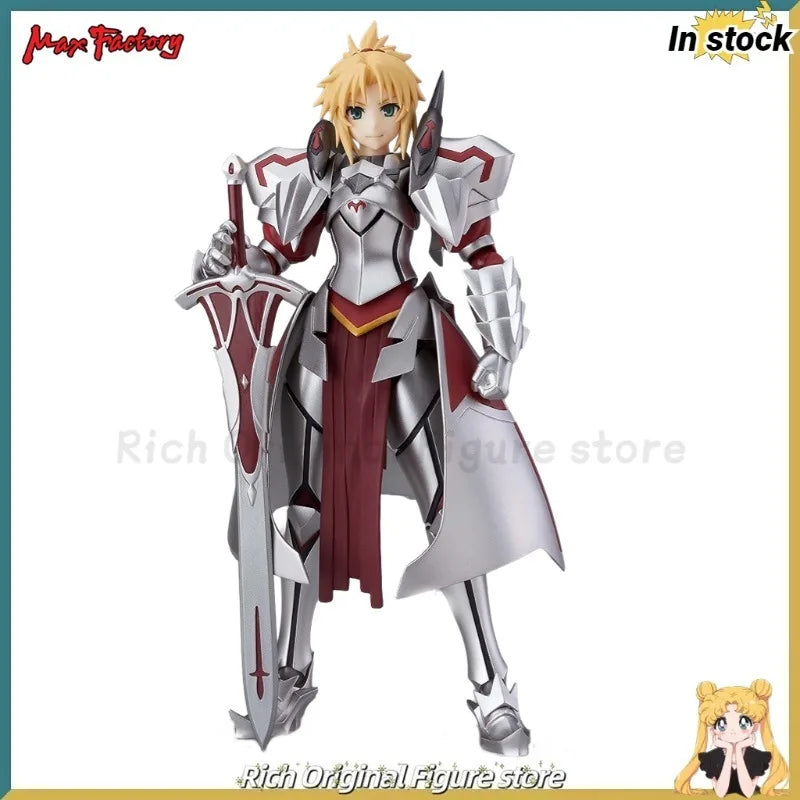 【Auf Lager】Original Max Factory Fate/Apocrypha Figma #414 Mordred, Schwertkämpfer des Roten Platzes (Saber), Anime-Actionfigur im Maßstab 1:12