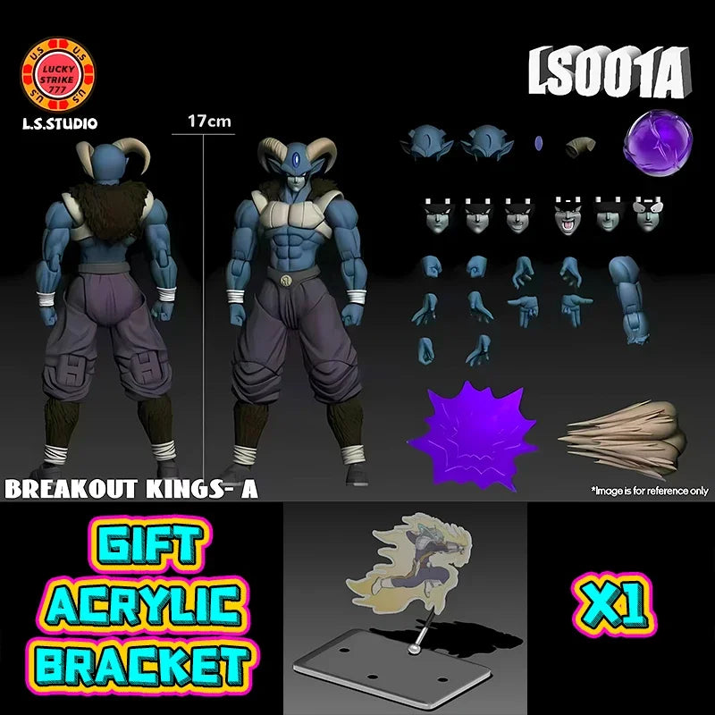 2025 NEW L.S.STUDIO Dragon Ball Super Moro Action Figure BREAKOUT KING Goku Vegeto Super Saiyan Moro Anime Figure Kid Gift Toys