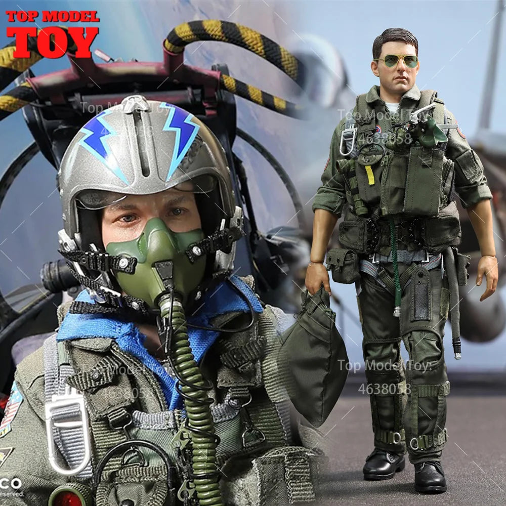 DID MA80182 1/6 Scale Men Soldier American F14 Pilot - Tom And Nick Full Set 12-inches Action Figure Model Doll Fans Gifts