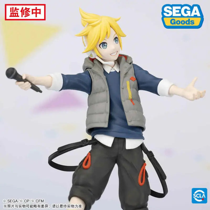 25cm Genuine SEGA DDC Hatsune Miku Project Sekai Kagamine Rin Kagamine Len Action Figure Model Toys Gift for Birthday