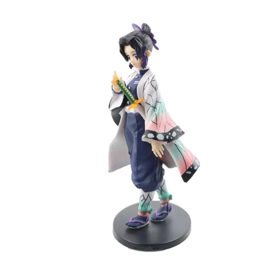 Anime Demon Slayer Action Figures Tanjirou Tomioka GiyuuZenitsu Kochou Nezuko Anime Figure Collect Kid Doll Toys for Children ﻿