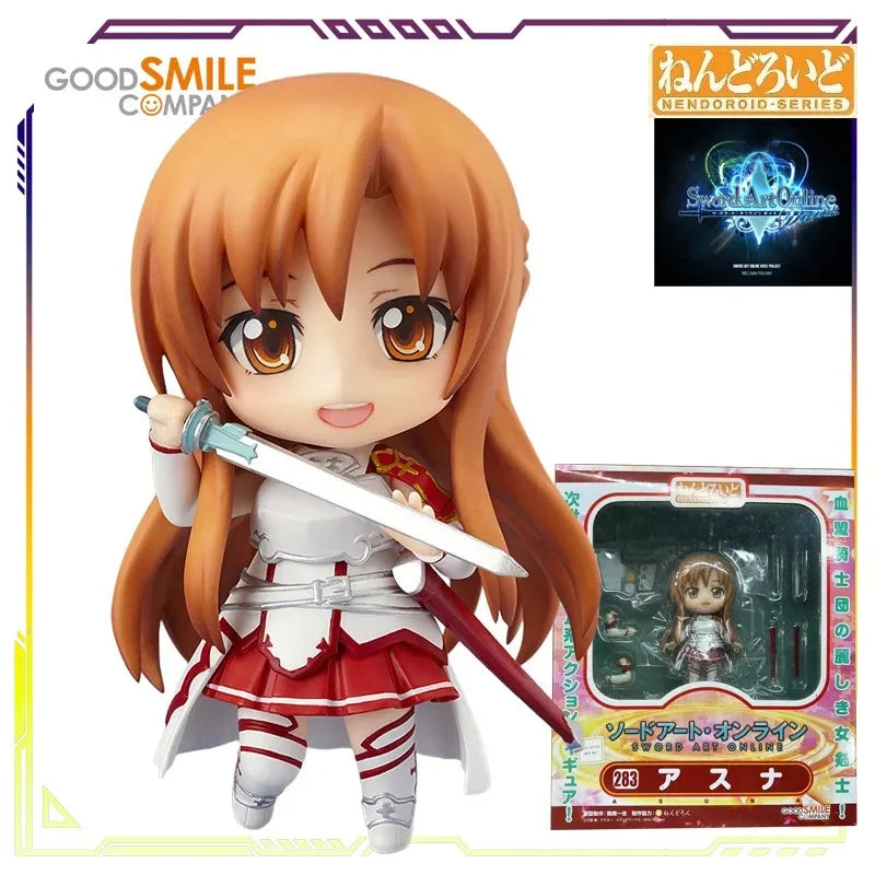 GSC Original Nendoroid Sword Art Online Series No.452 Asada Shino/Kirito PVC Articulated Collectible Action Figure Display Model