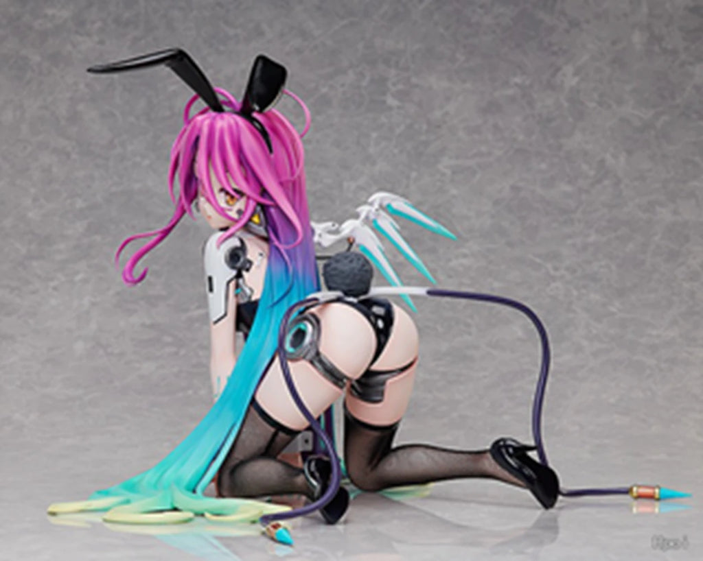 15cm Anime No Game No Life Figure Shiro Figure B-style Bunny Girl Ver Kneeling Figure Toy Gift Collection Aciton Figure PVC