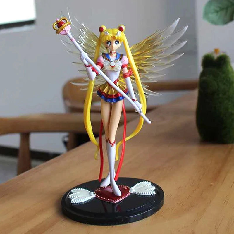 Hot Eternal Sailor Moon Tsukino Usagi Anime Figure Decoration Collection Doll Action Model Toys for Birthday Gifts