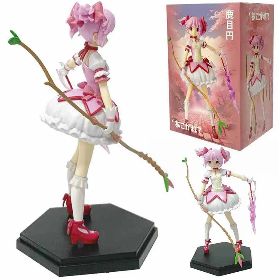 Puella Magi Madoka Magica Anime Figure 17cm Kaname Madoka Action Figure Model PVC Decor Statue Dolls Toys Birthday Present