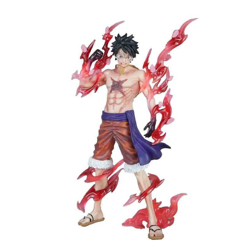One Piece Luffy Model Anime Figures Monkey D. Luffy Flowing Cherry Action Figures PVC Anime Collection Doll Kids Toys Gift