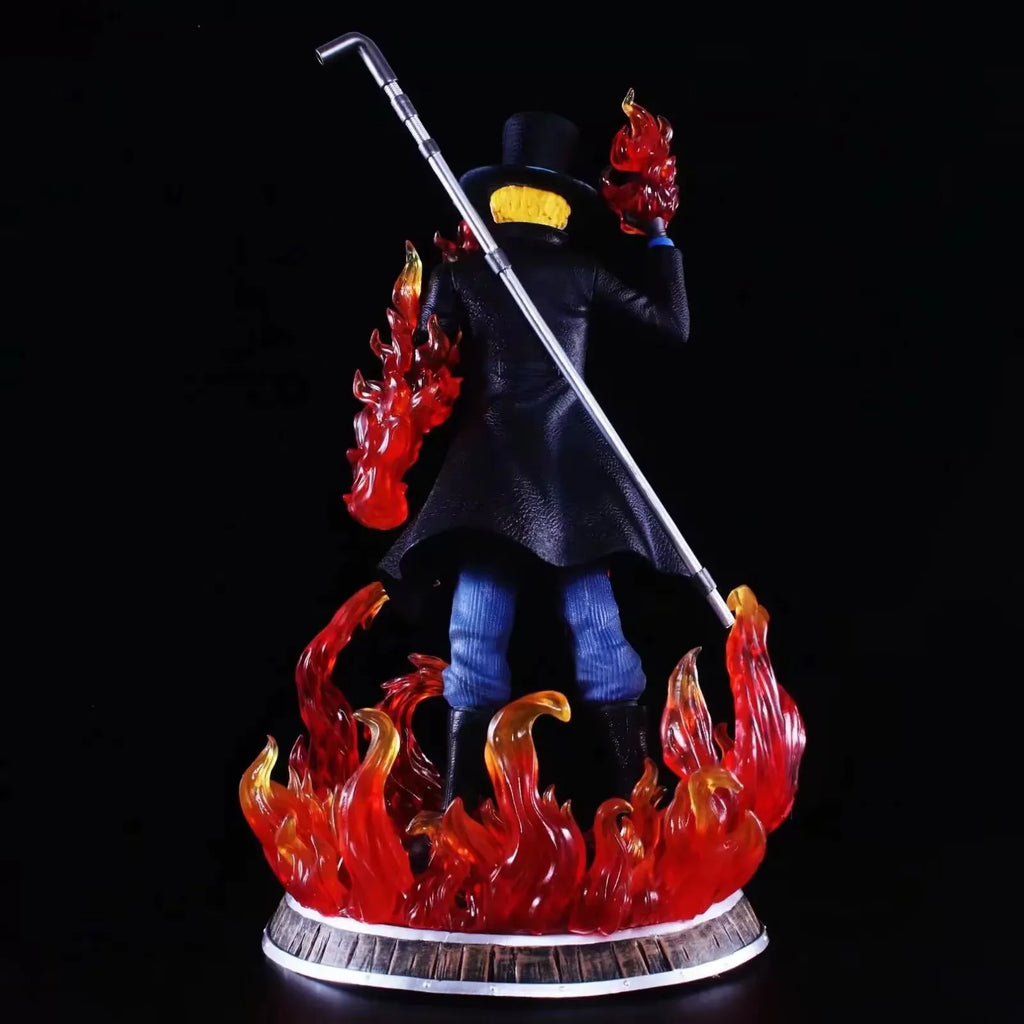 46 cm One Piece Anime Figur Sabo Actionfiguren PVC Modellsammlung Statue Desktop-Dekoration Puppen Kinderspielzeug Geburtstagsgeschenke