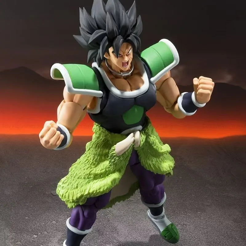 Bandai In Stock Anime Dragon Ball Z SHF Broly Super Saiyan Action Figure Model Toy Collection Gift DT