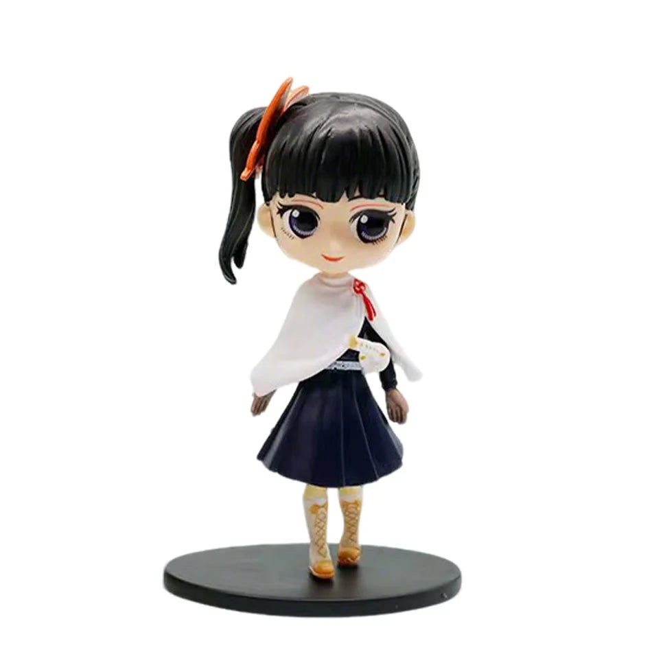 Demon Slayer Q Version Anime Figures 8Pcs Set Tanjiro Nezuko Hashira Collection PVC Model Birthday Christmas Gift for Kids