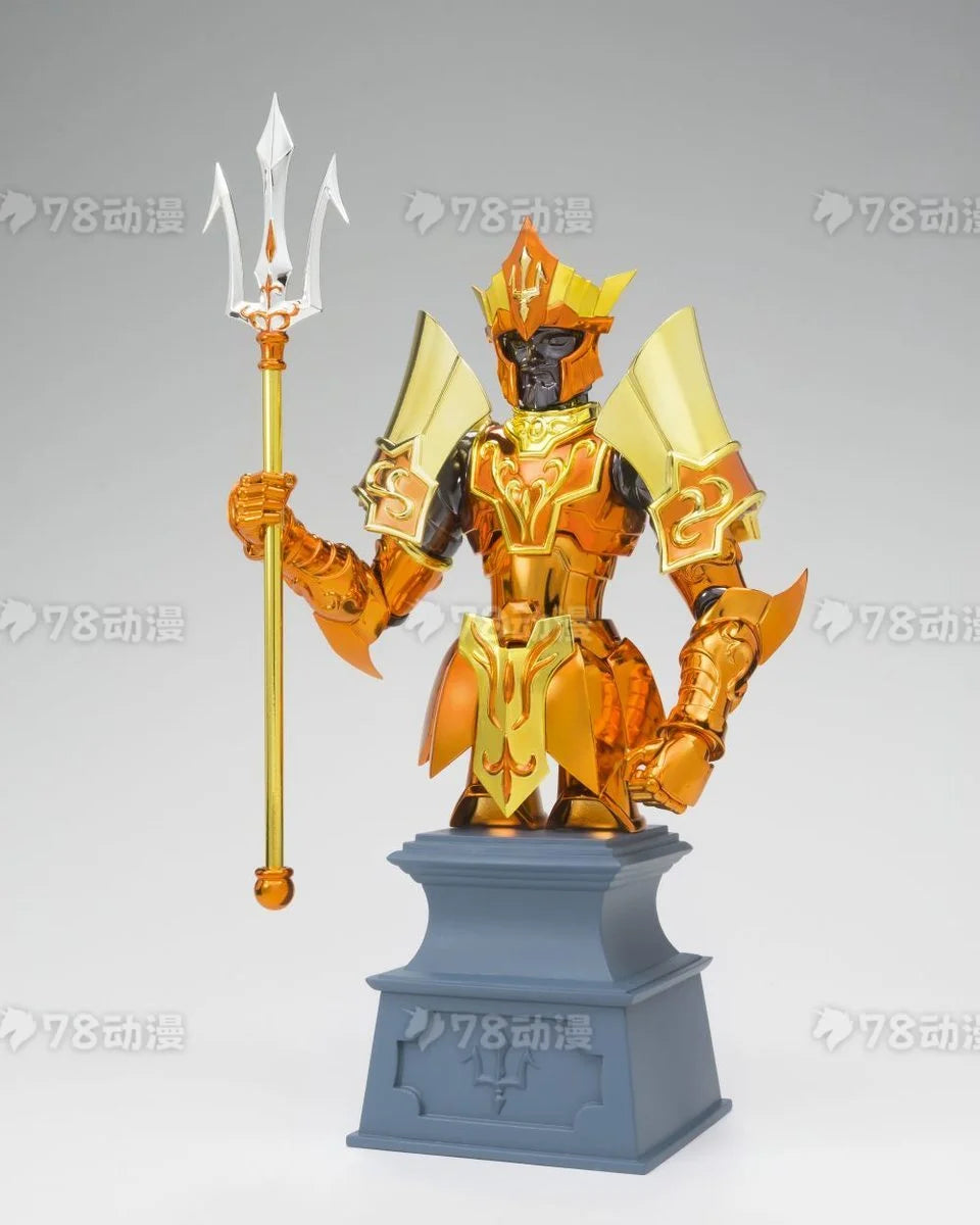 Bandai Saint Seiya Cloth Myth EX Edition Sea Warrior Sea King Poseidon Action Figure Model Collectible Gift