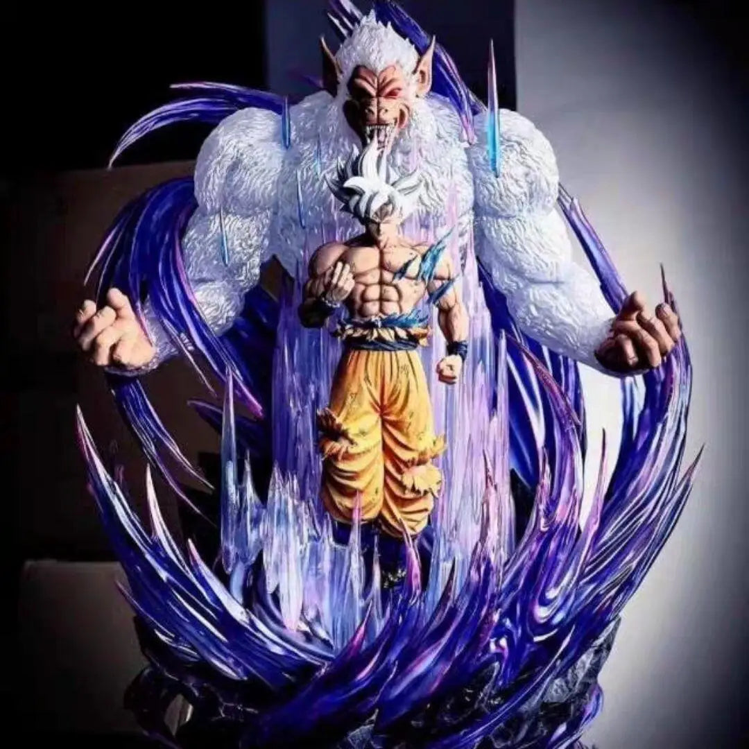 31cm Dragon Ball Great Ape King Son Goku Ultra Huge And Domineering Action Figurine Statue Model Game Combat Posture Ornament