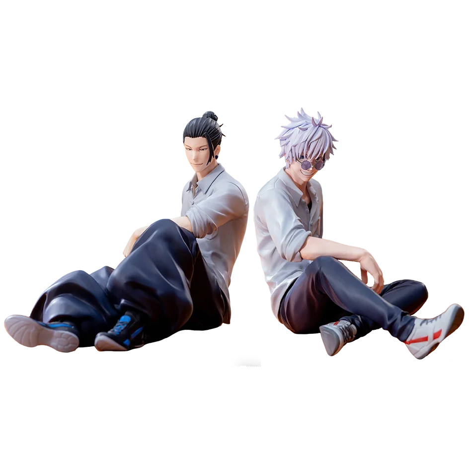 14cm New Gojo Satoru Anime Jujutsu Kaisen Action Figure Geto Suguru Seated Noodle Stopper Model Toys Japanese Dolls Hobbies Gift