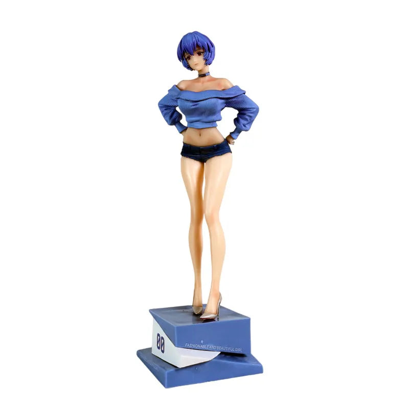 Anime Gk Figure Summer Girlfriend Underclassman Rei Ayanami  Neon Genesis Evangelion - Anime-Style Beautiful Girl - Model Statue