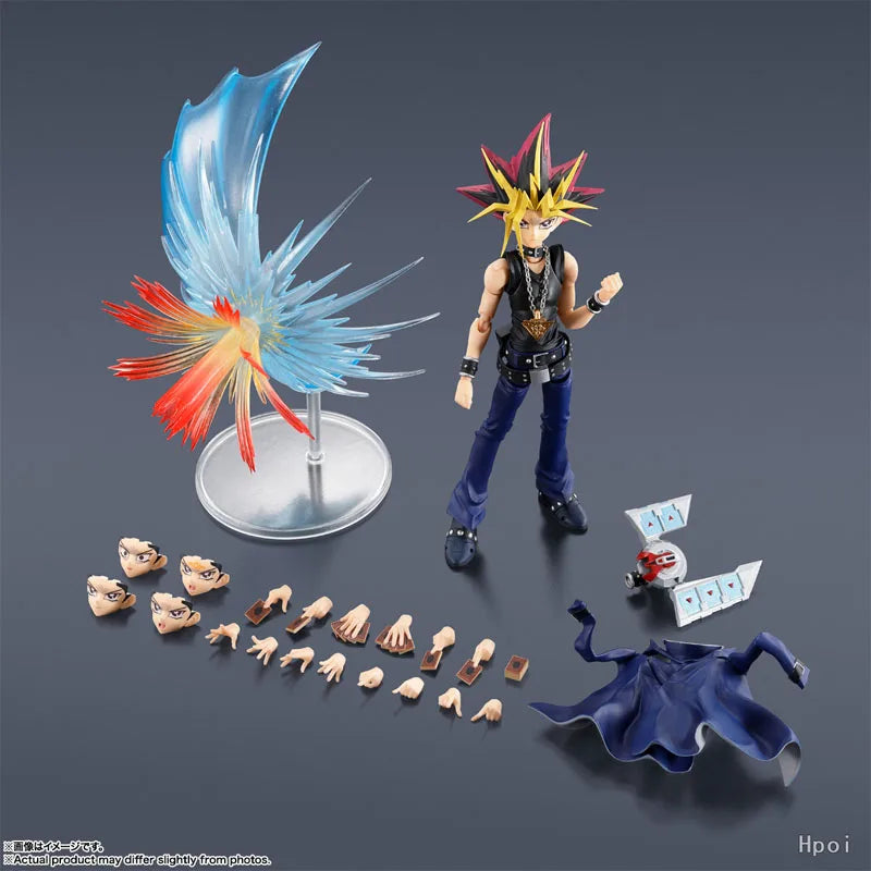 Bandai S.H.Figuarts Yu-Gi-Oh！Model Kit Genuine SHF Yami Yugi Anime Action Figure Collection Finished Model boys Christmas gifts