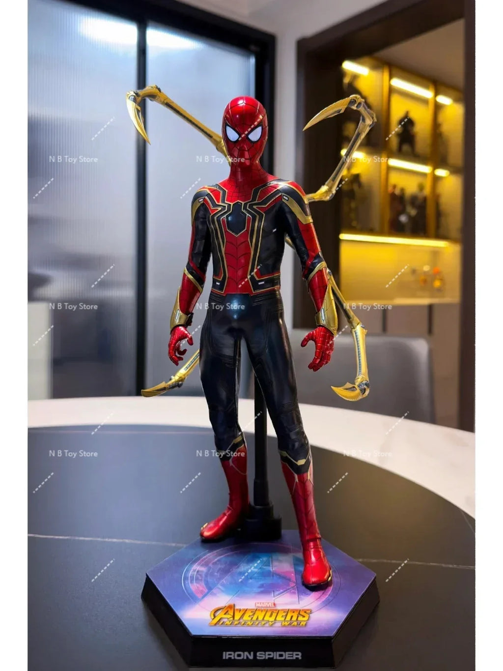 Stock Hot Toys HT 1/6 MMS542 MMS482 Hero Expedition Red and Black Spider Man Upgrade Suit Avengers Infinity War Iron Spider Man
