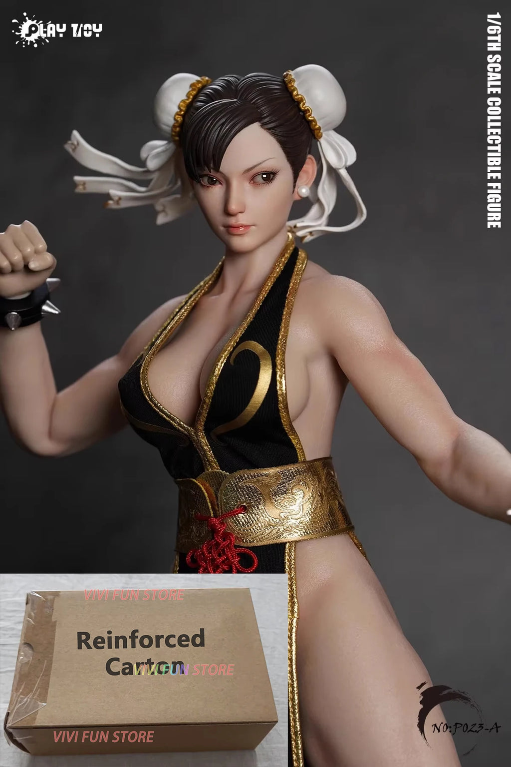 In Stock Originate PLAY TOY Chun-Li Movable Model Toys Collection 1/6 Steel bone silica gel body SF Chun Li PLAYTOY P023