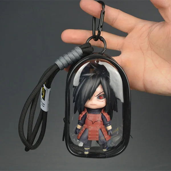 i NEW Naruto Uchiha Obito Itachi Uchiha Naruto Uzumaki Kakashi Keychain Pendant Doll Model Backpack Decor Collection Cartoon Toy