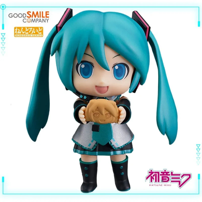 GSC Original Genuine Vocaloid Hatsune Miku Mikudayo Nendoroid 1714 10th Anniversary Ver 10cm Collections Model Toy Figures Gift