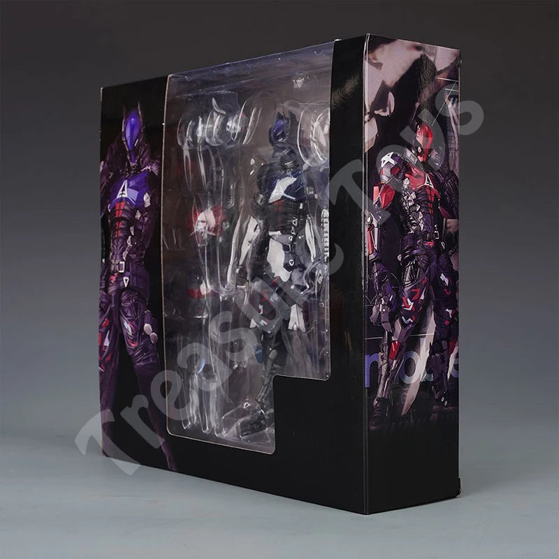 In Stock Arkham Factory Batman Figure Amazing Yamaguchi Arkham Knight Batman Anime Action Figure Model Toys Collection Gifts