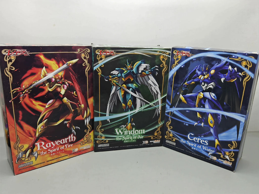 In Stock GSC MODEROID Magic Knight Rayearth Assembly Model Figure Model Toys Ceres/Rayearth/Windom the Spirit of Water/Fire/Air