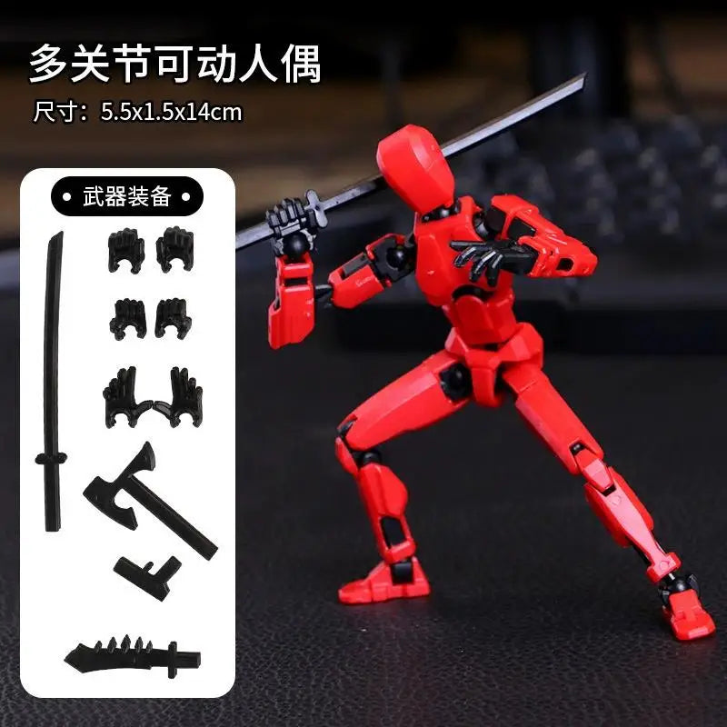 2025 Multi-jointed Action Figure 3d Printed Animation Modeling Assembly Movable 13 Body Movable Robot Toys Gifts For Children