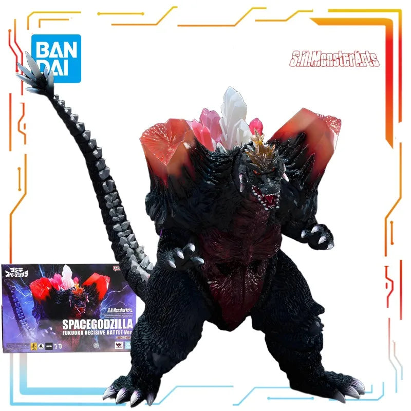 Bandai S.H.MonsterArts Finished Product Movable Monster Space Godzilla Fukuoka Battle Anime Model Toys Model Gifts for Boys