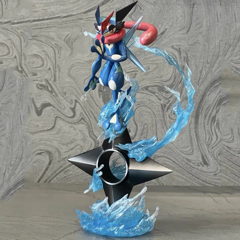 20 см Gk Greninja Pokemon Аниме Фигурка Воден Шурикен Еволюирал Домашни Елф Статуя Творческа Кукла Орнамент Модел Детска Коледна Играчка Подарък