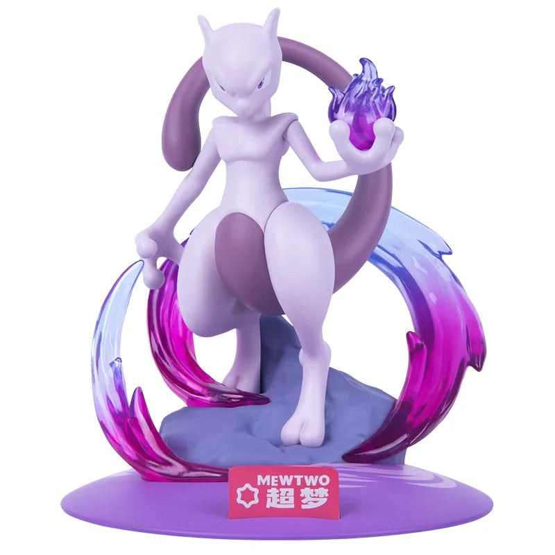 Anime Pokemon Coole Mewtwo Actionfiguren Hochwertiges Original Echtes Sammeln Modell Ornamente Kinderspielzeug Geburtstagsgeschenk