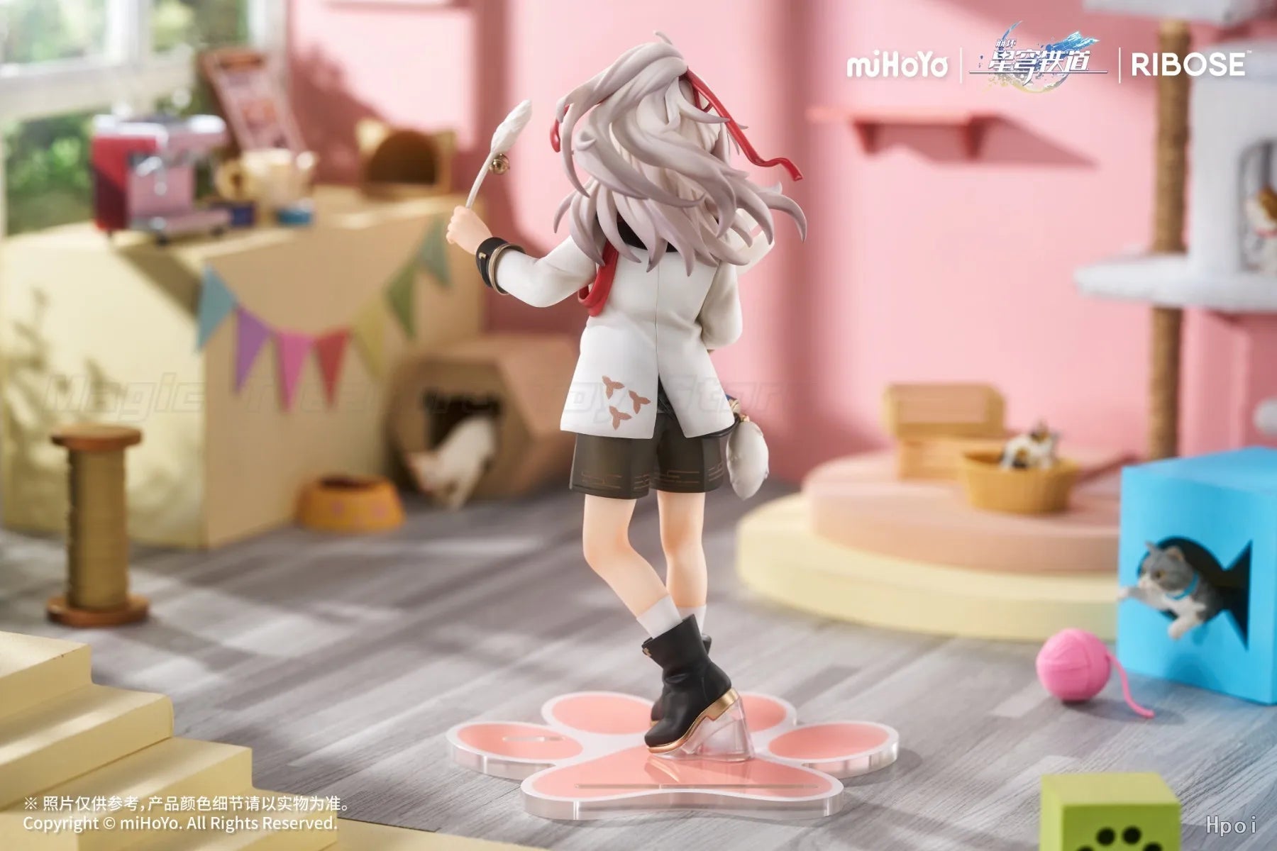 【In stock】Original RIBOSE RISE UP Series Honkai: Star Rail Xiaobudian Cat Series Figure Jingyuan Model Toys and Figure Gifts