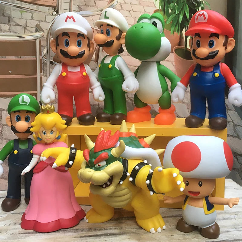 2022 New Super  Bros Donkey Kong Wario PVC 20-24cm Oversize Action  Figure  Model Toys Children birthday gifts