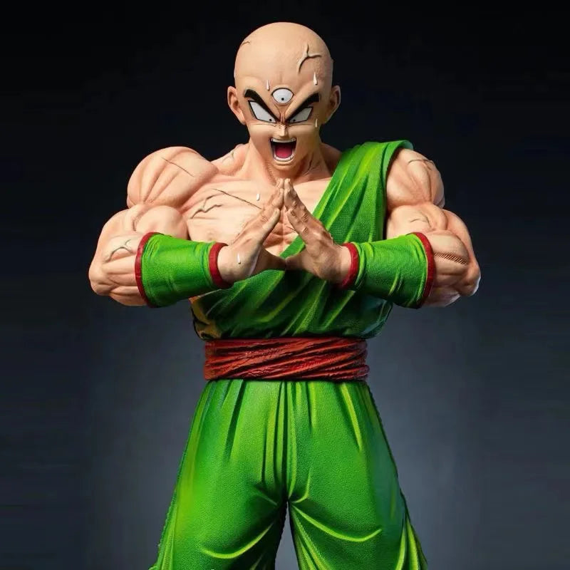 30cm/11.81inch Anime Dragon Ball Z Tien Shinhan Figure Tien Shinhan Kikoho Action Figures Gk Statue Collection Model Toys Gifts
