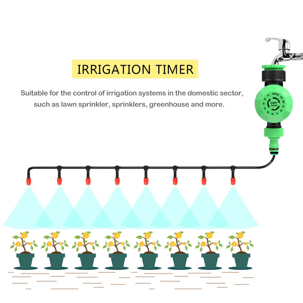 Plastic Garden Water Timer for Flower Plants Lawn Agriculture Villas Industrial Irrigation Automatic Sprinkler Watering Tools