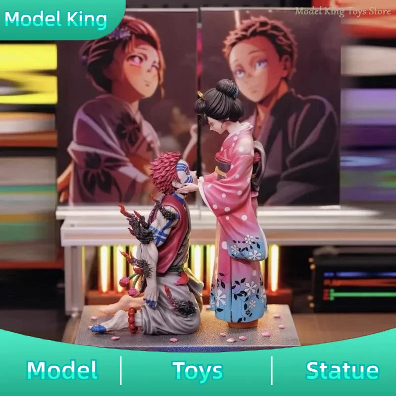 NEW 27cm Demon Slayer Akaza Koyuki Anime Figure Akaza Figurine Koyuki Figures PVC Statue decoration collection Model Gift Toy