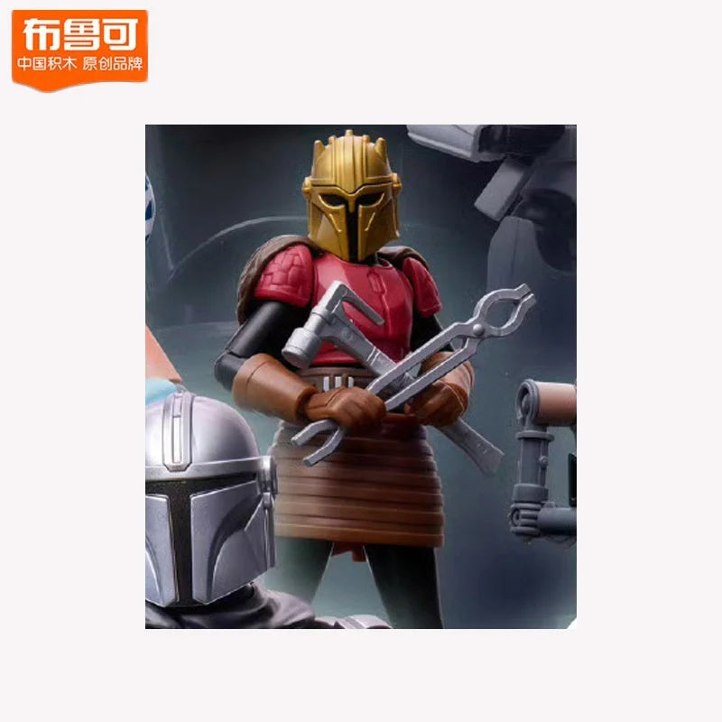 2025 New Blokees Star Wars The Mandalorian Ahsoka Din Djarin Vol.1 Poseablemodel Kits Action Figure Halloween Christmas Gift
