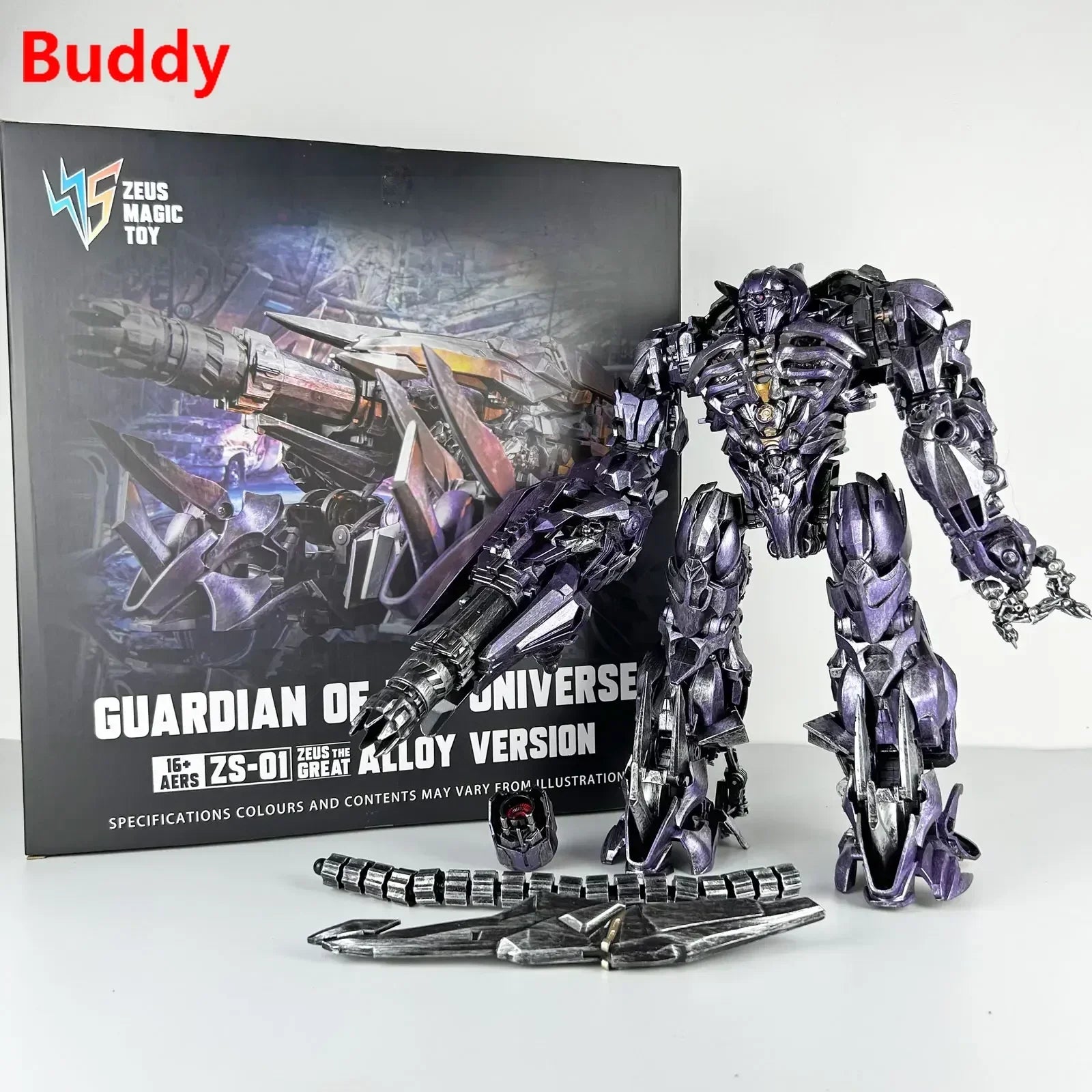 BMB Shockwave ZS-01 ZS01 Zeus Magic Transformation Universe Guardian Alloy Oversize 35CM Leader Action Figure Robot Toy in Stock