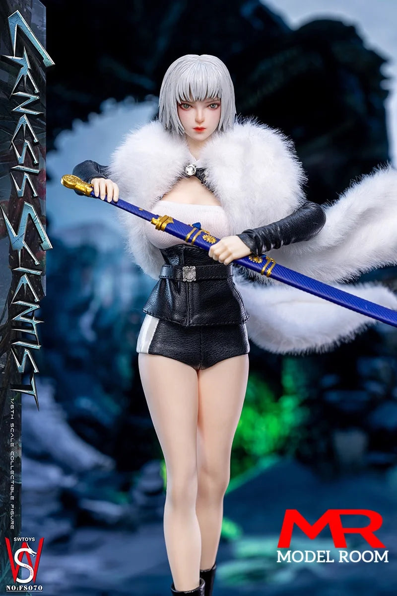 SWtoys FS070 1/6 Genesis Scientist Action Figure with Movable Eyes 12'' Female Soldier Silicone Body Full Set Collectible Model