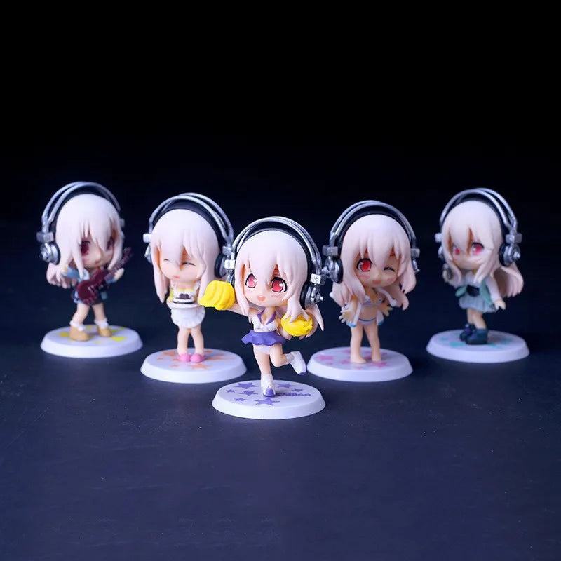 SUPER SONICO THE ANIMATION Anime Figures SUPER SONICO Kawaii Model Doll Peripherals Figures Manga Anime Action Gift Toys Game