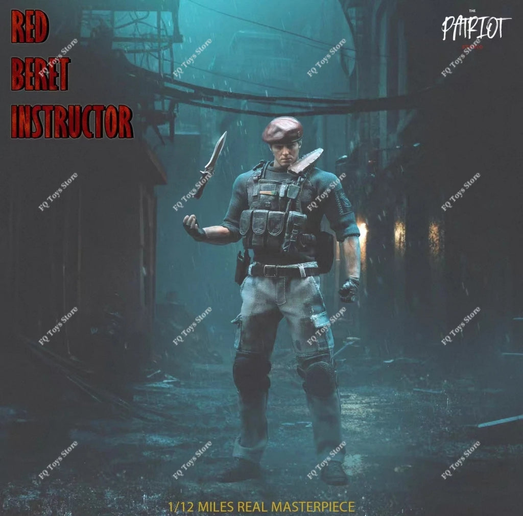 In Stock Patriot Studio 1/12 Scale H.C.F Undercover Red Beret Instructor Jack Crowsa 1.0 Full Set 6in Action Figure Model