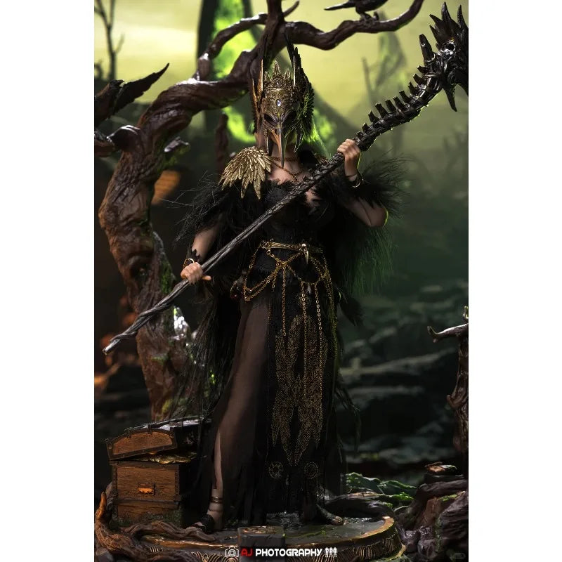 【 in Stock 】 POP COSTUME Original 1/6 WH004 Witch Hunter - Crow Female Solo Doll Doll Model Toy Boy Gift Collection