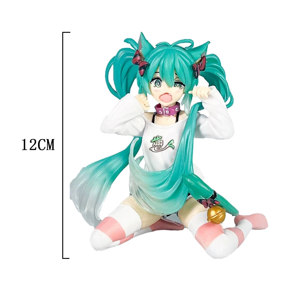 In Stock Hatsune Miku Anime Figure Fashion Subclture Miku Action Figure Christmas Gift PVC Collection Model Kawaii Girl Doll Toy